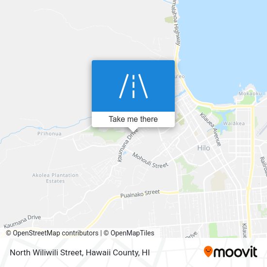 North Wiliwili Street map