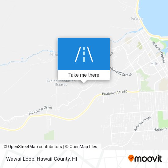 Mapa de Wawai Loop
