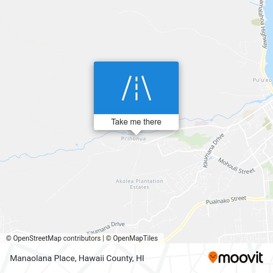 Manaolana Place map