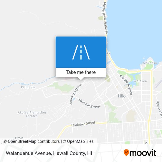 Waianuenue Avenue map