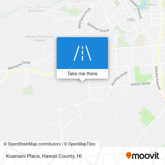 Koaniani Place map