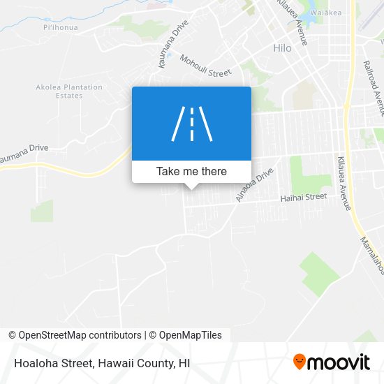Hoaloha Street map