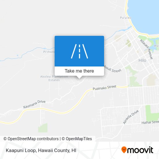 Kaapuni Loop map