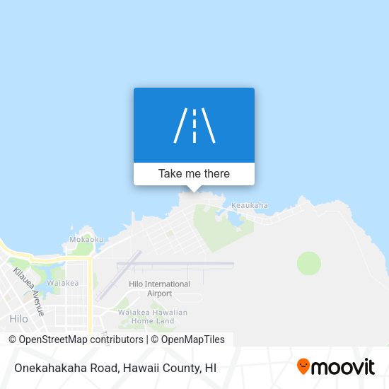 Onekahakaha Road map