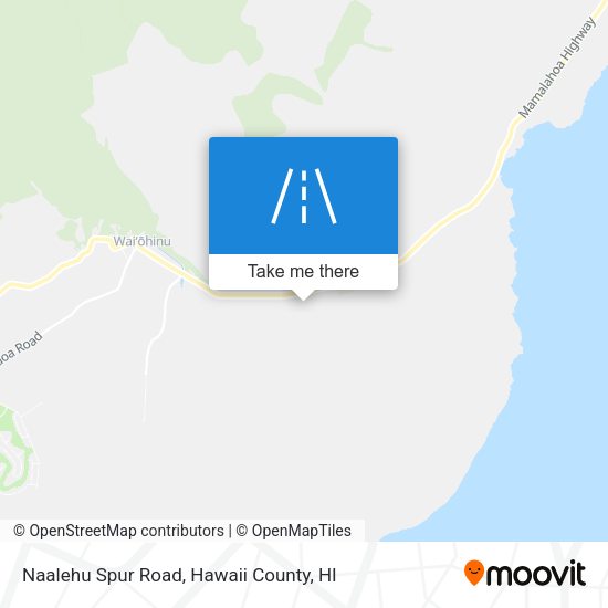 Naalehu Spur Road map