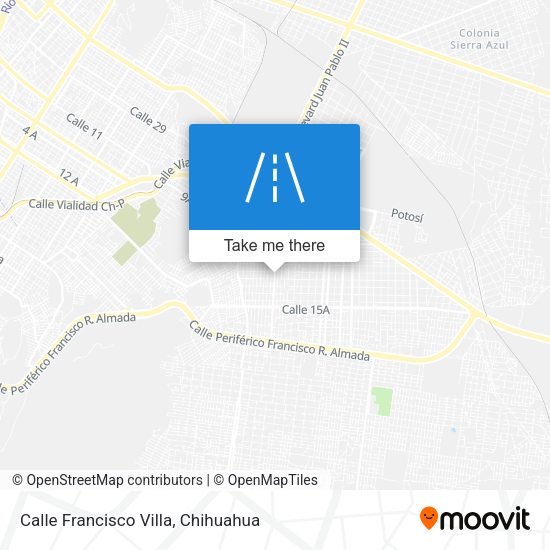 Calle Francisco Villa map