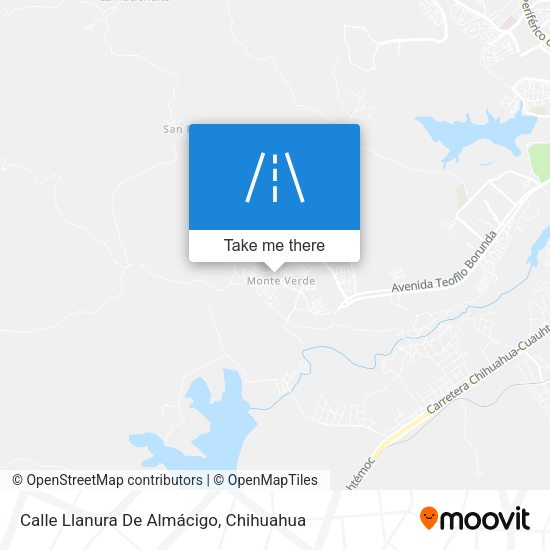 Mapa de Calle Llanura De Almácigo