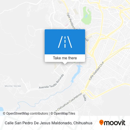 Mapa de Calle San Pedro De Jesus Maldonado