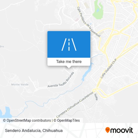 Sendero Andalucía map
