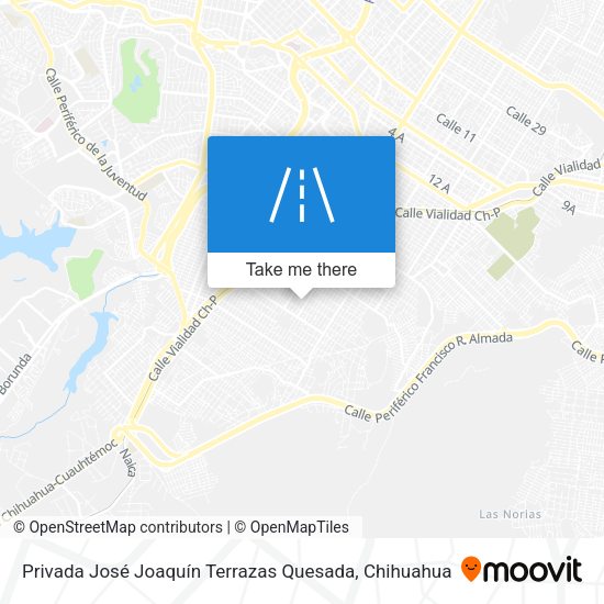Mapa de Privada José Joaquín Terrazas Quesada