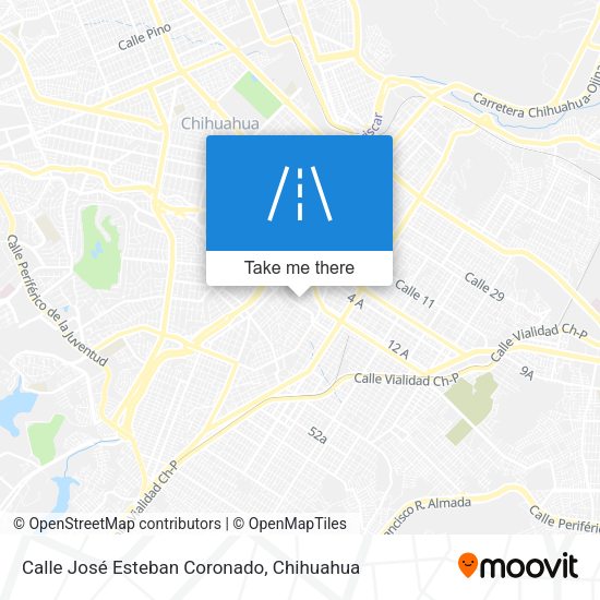 Mapa de Calle José Esteban Coronado