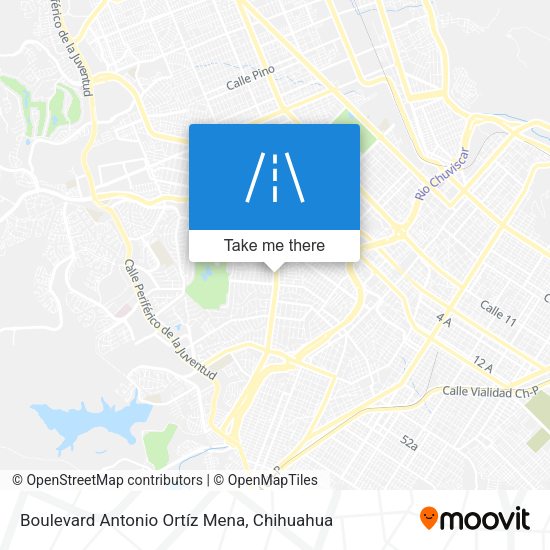Mapa de Boulevard Antonio Ortíz Mena