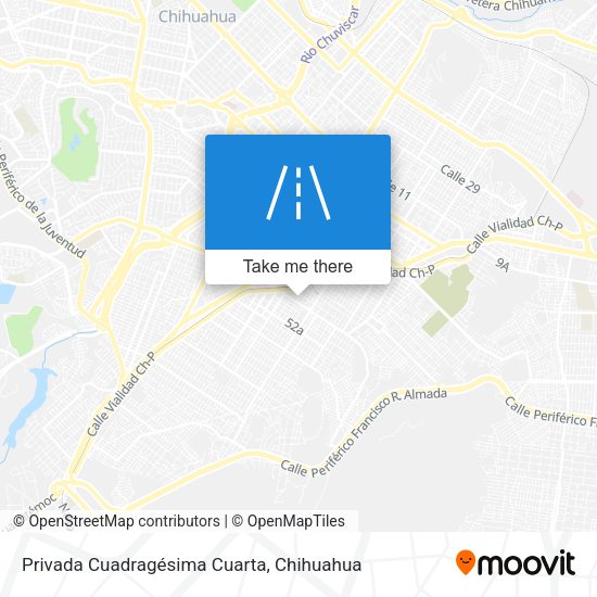Mapa de Privada Cuadragésima Cuarta