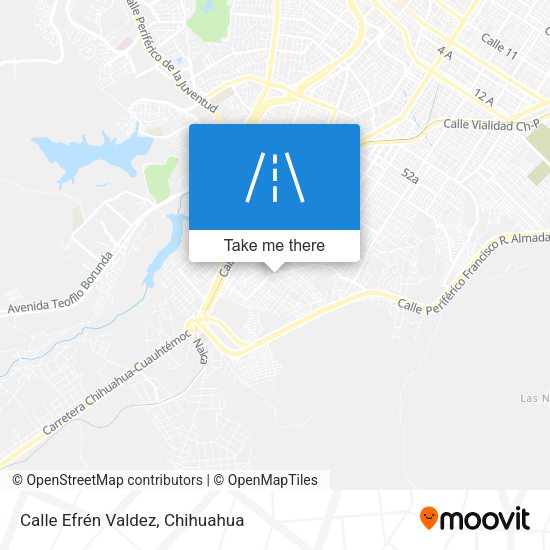 Calle Efrén Valdez map