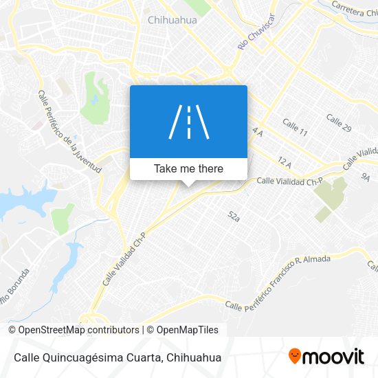Mapa de Calle Quincuagésima Cuarta