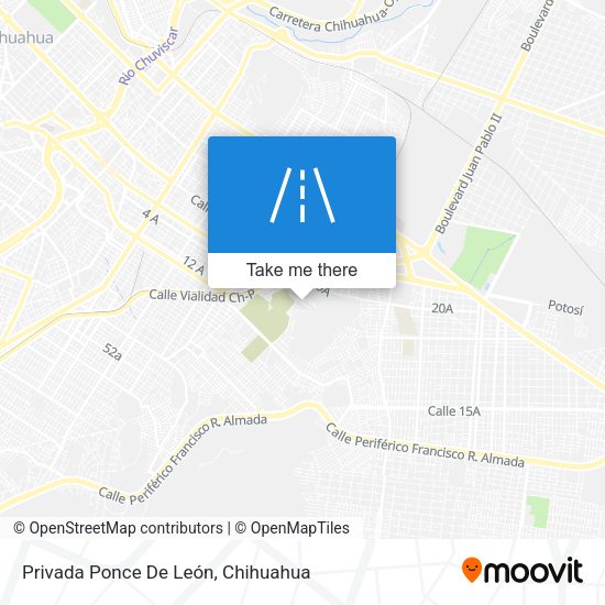 Privada Ponce De León map