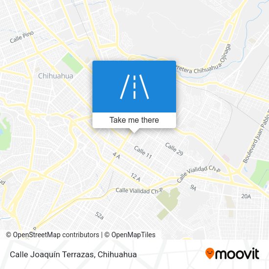 Calle Joaquín Terrazas map