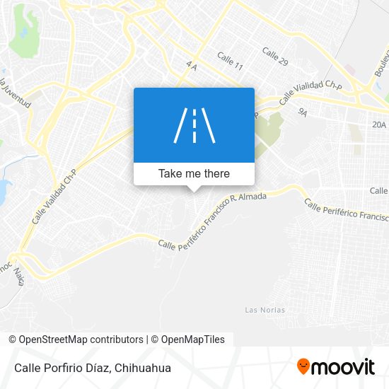 Mapa de Calle Porfirio Díaz
