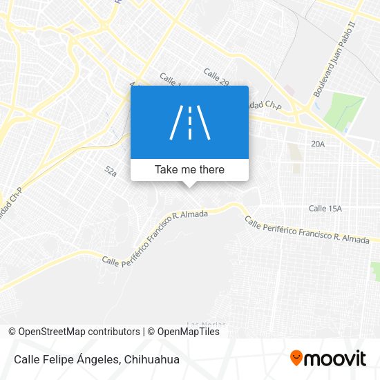 Calle Felipe Ángeles map