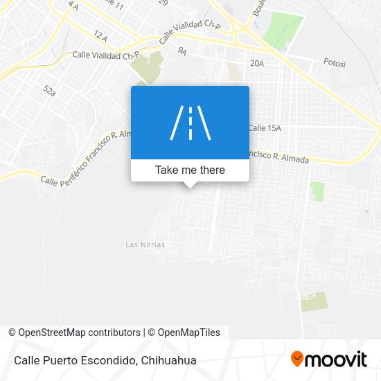 Calle Puerto Escondido map