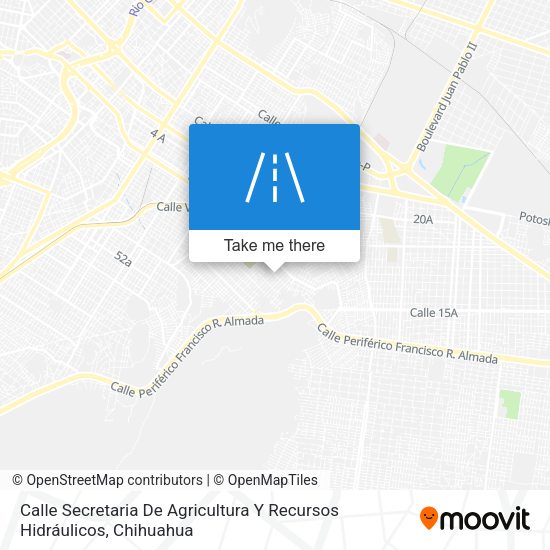 Mapa de Calle Secretaria De Agricultura Y Recursos Hidráulicos