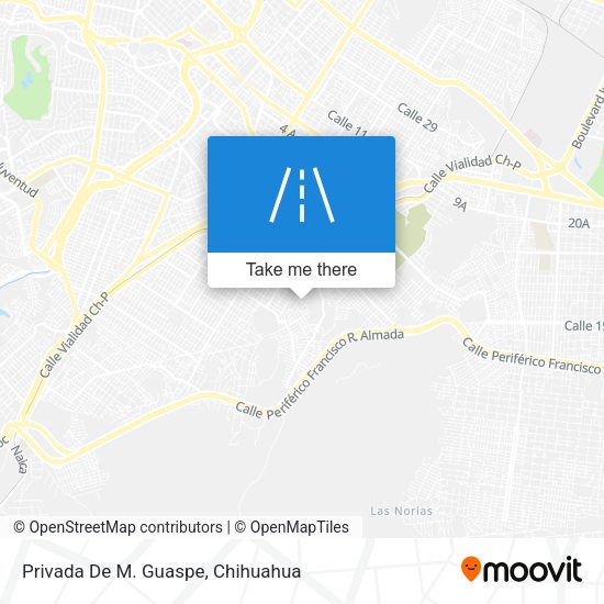 Privada De M. Guaspe map