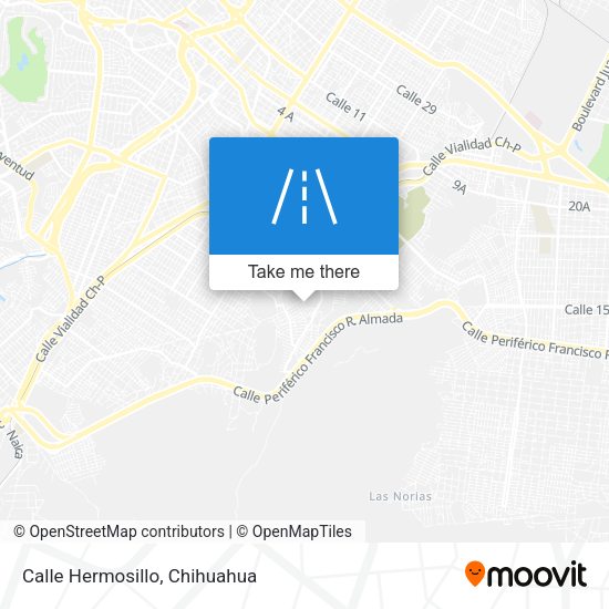 Mapa de Calle Hermosillo
