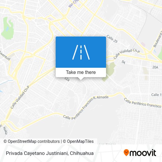 Privada Cayetano Justiniani map