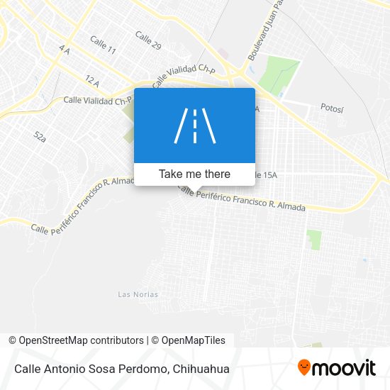 Mapa de Calle Antonio Sosa Perdomo