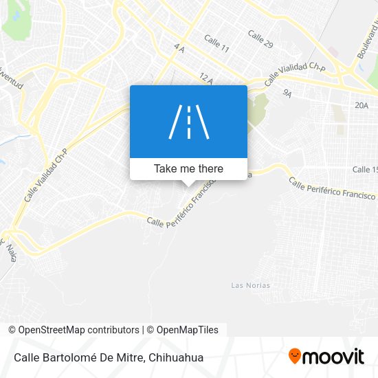 Mapa de Calle Bartolomé De Mitre