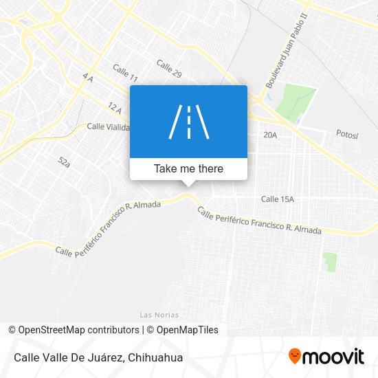 Calle Valle De Juárez map