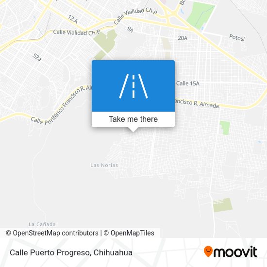 Calle Puerto Progreso map
