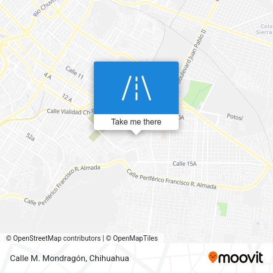 Calle M. Mondragón map