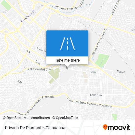 Mapa de Privada De Diamante