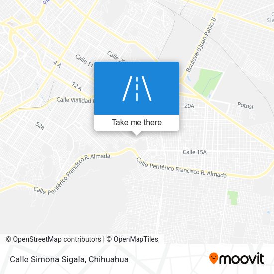 Calle Simona Sigala map