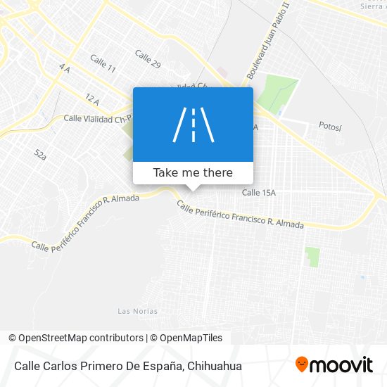 Calle Carlos Primero De España map