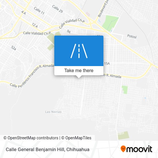 Mapa de Calle General Benjamín Hill