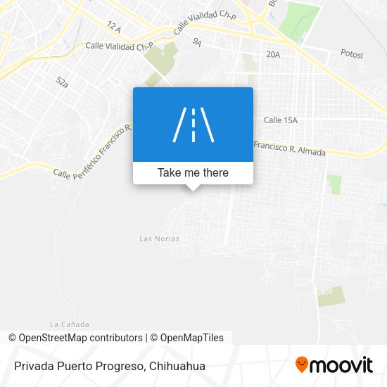 Mapa de Privada Puerto Progreso