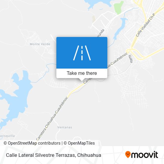 Mapa de Calle Lateral Silvestre Terrazas