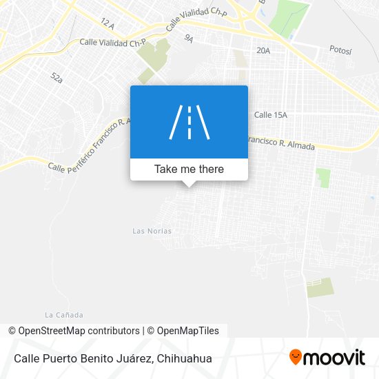 Mapa de Calle Puerto Benito Juárez