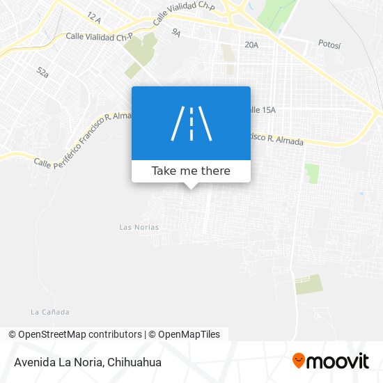 Avenida La Noria map
