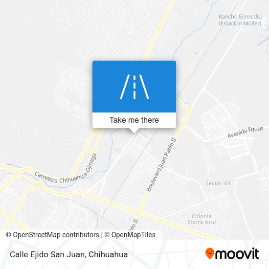 Mapa de Calle Ejido San Juan