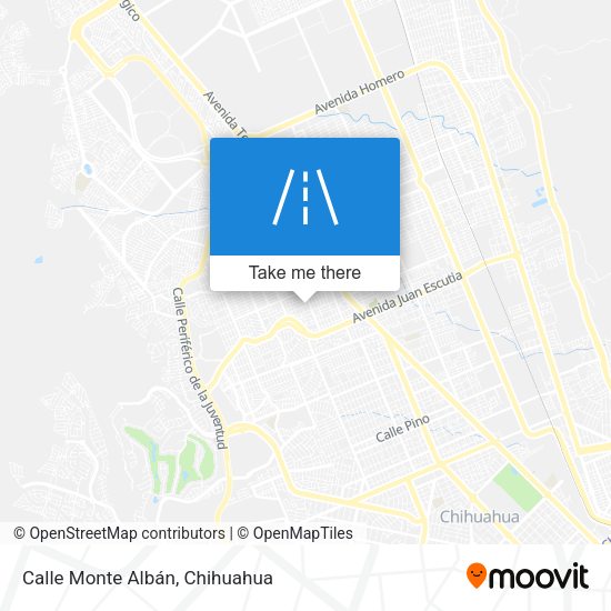 Calle Monte Albán map