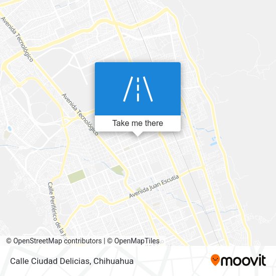 Calle Ciudad Delicias map