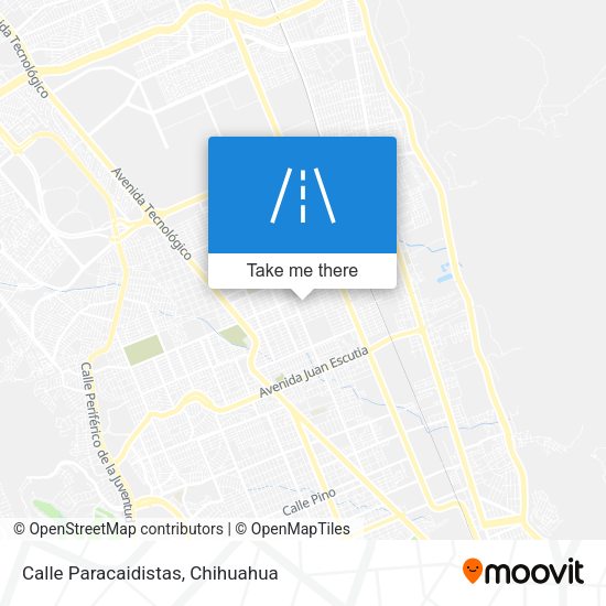 Calle Paracaidistas map