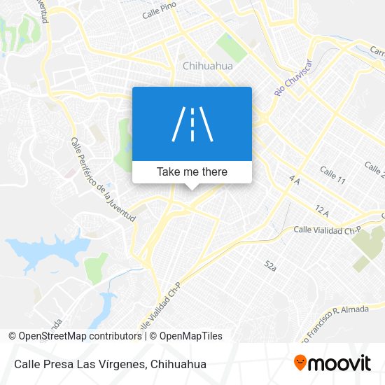 Calle Presa Las Vírgenes map