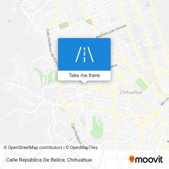 Mapa de Calle República De Belice