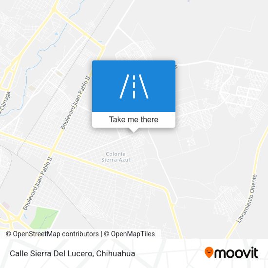 Calle Sierra Del Lucero map