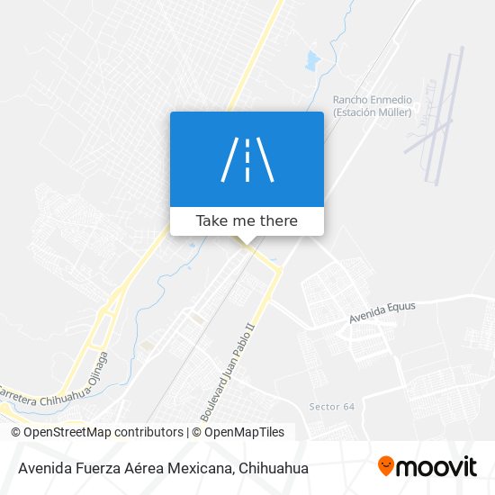 Avenida Fuerza Aérea Mexicana map