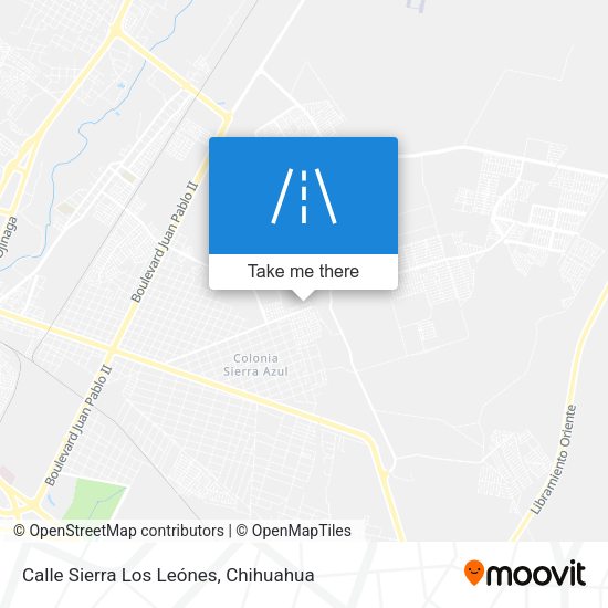 Mapa de Calle Sierra Los Leónes